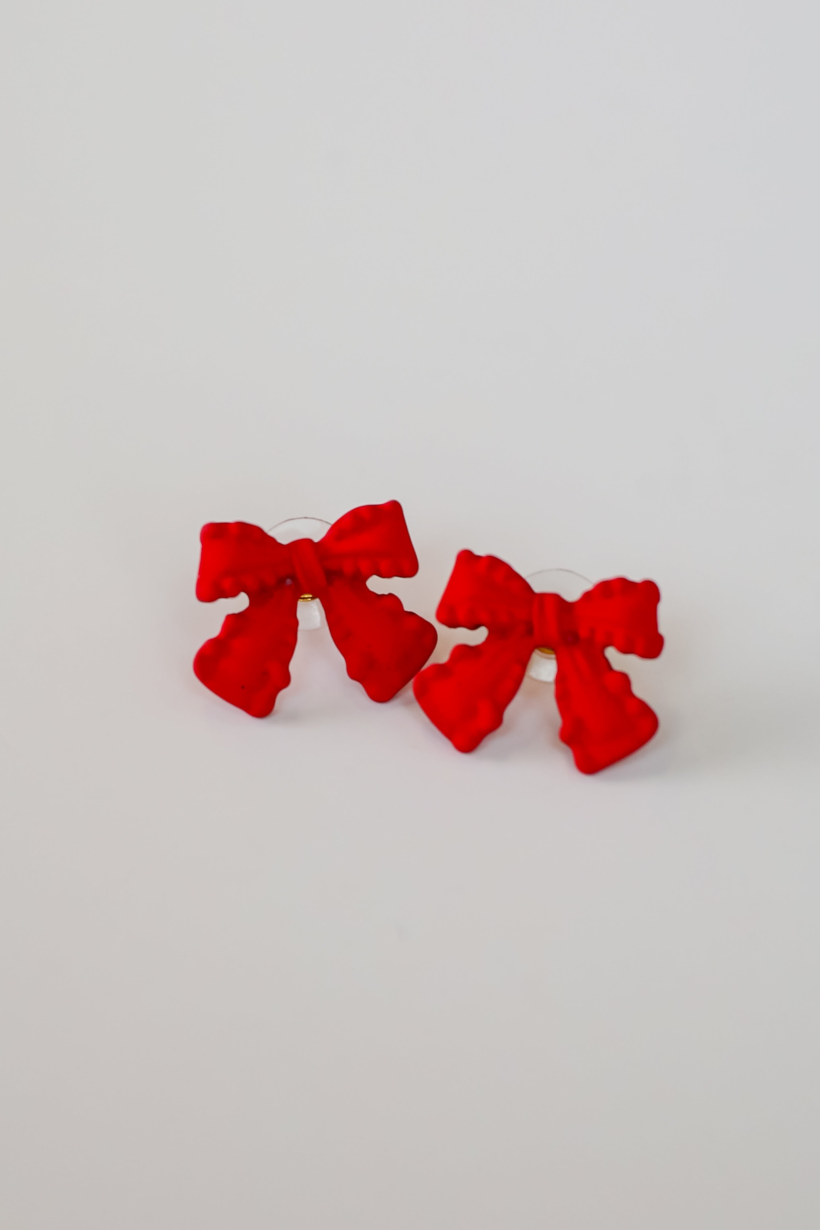 Clara Matte Bow Earrings