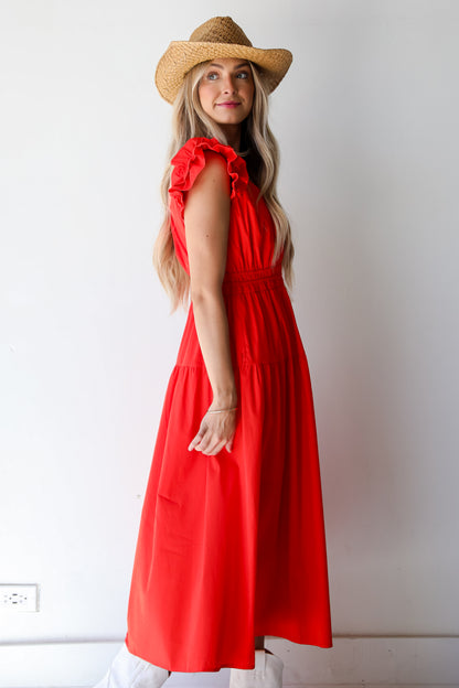 Romantic Babe Red Maxi Dress