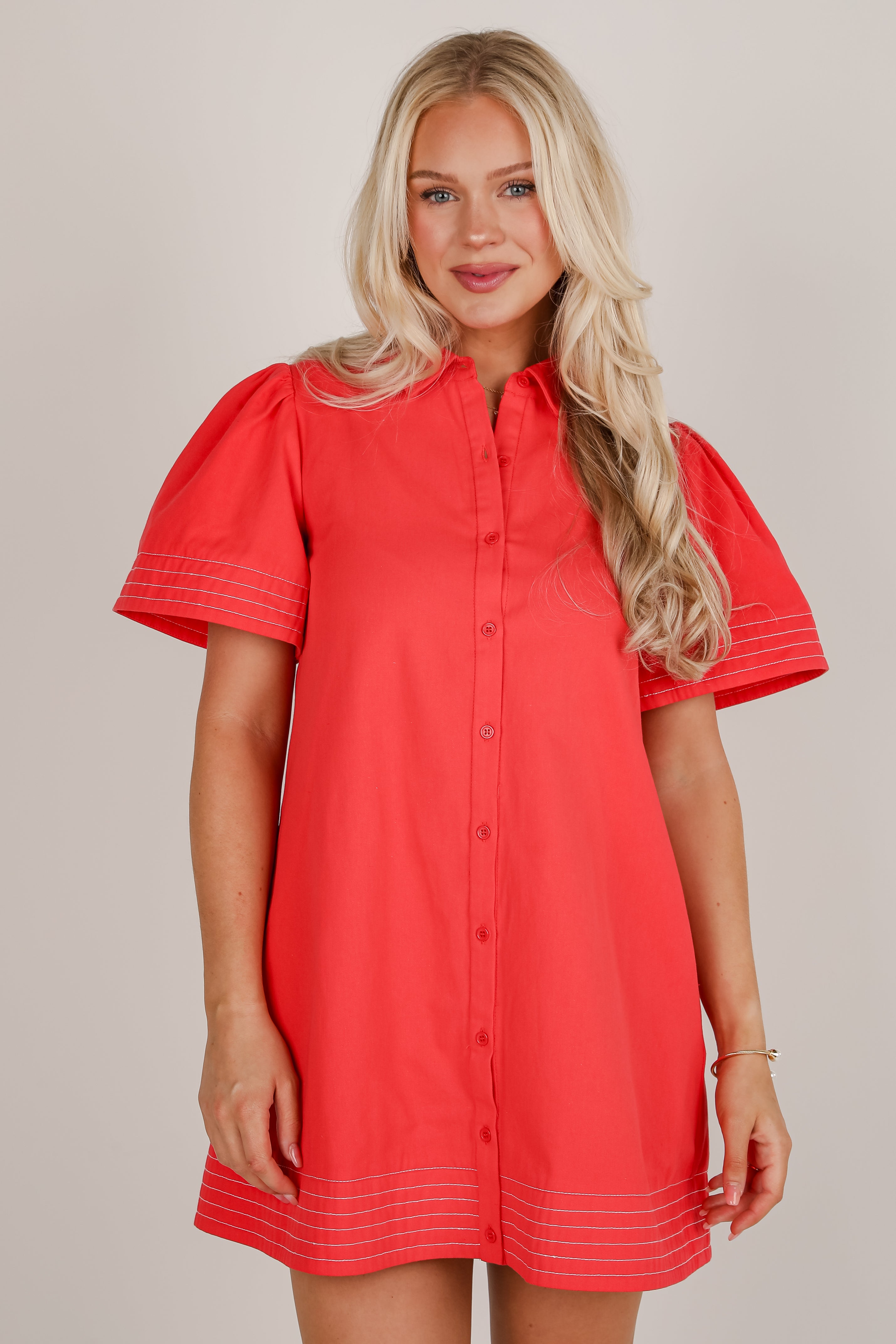 Feeling So Free Red Mini Dress