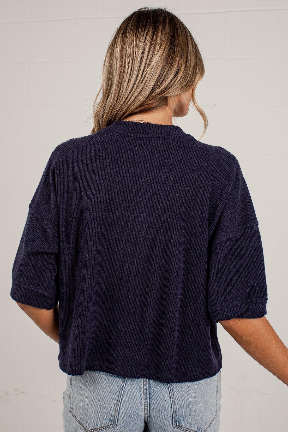 Polished Plans Button Front Knit Top