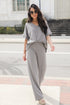 grey Corded Lounge Pants