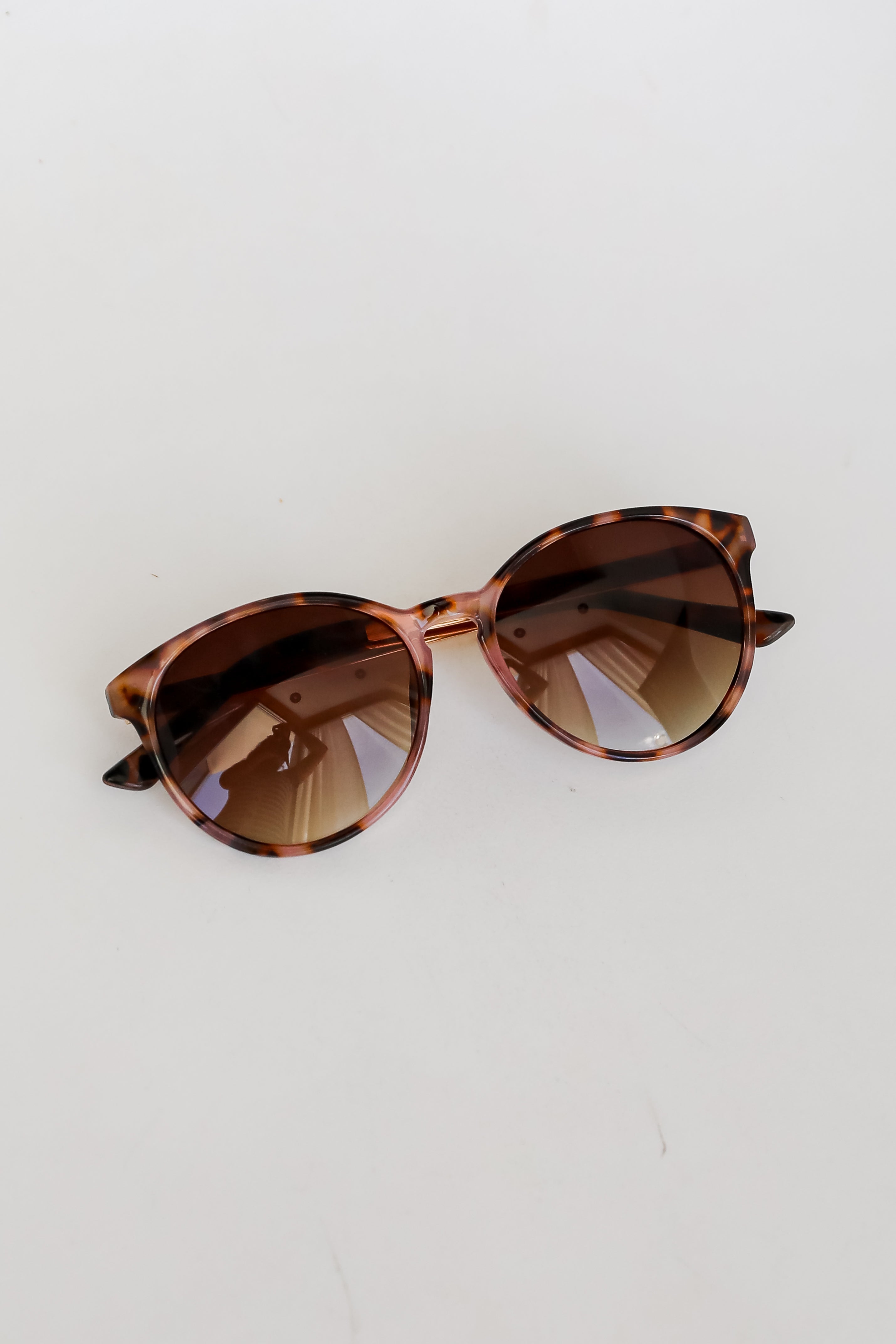 Tortoise Round Sunglasses