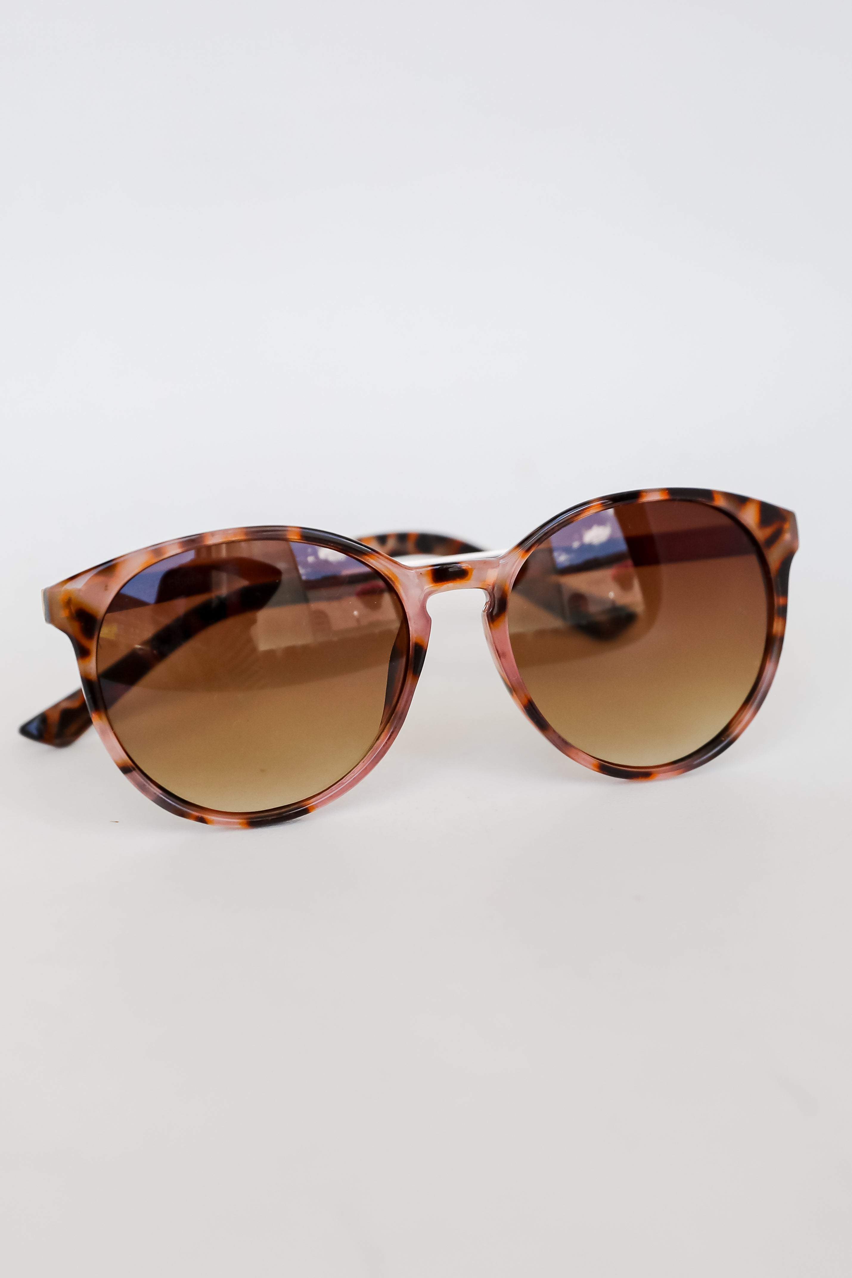 Tortoise Round Sunglasses