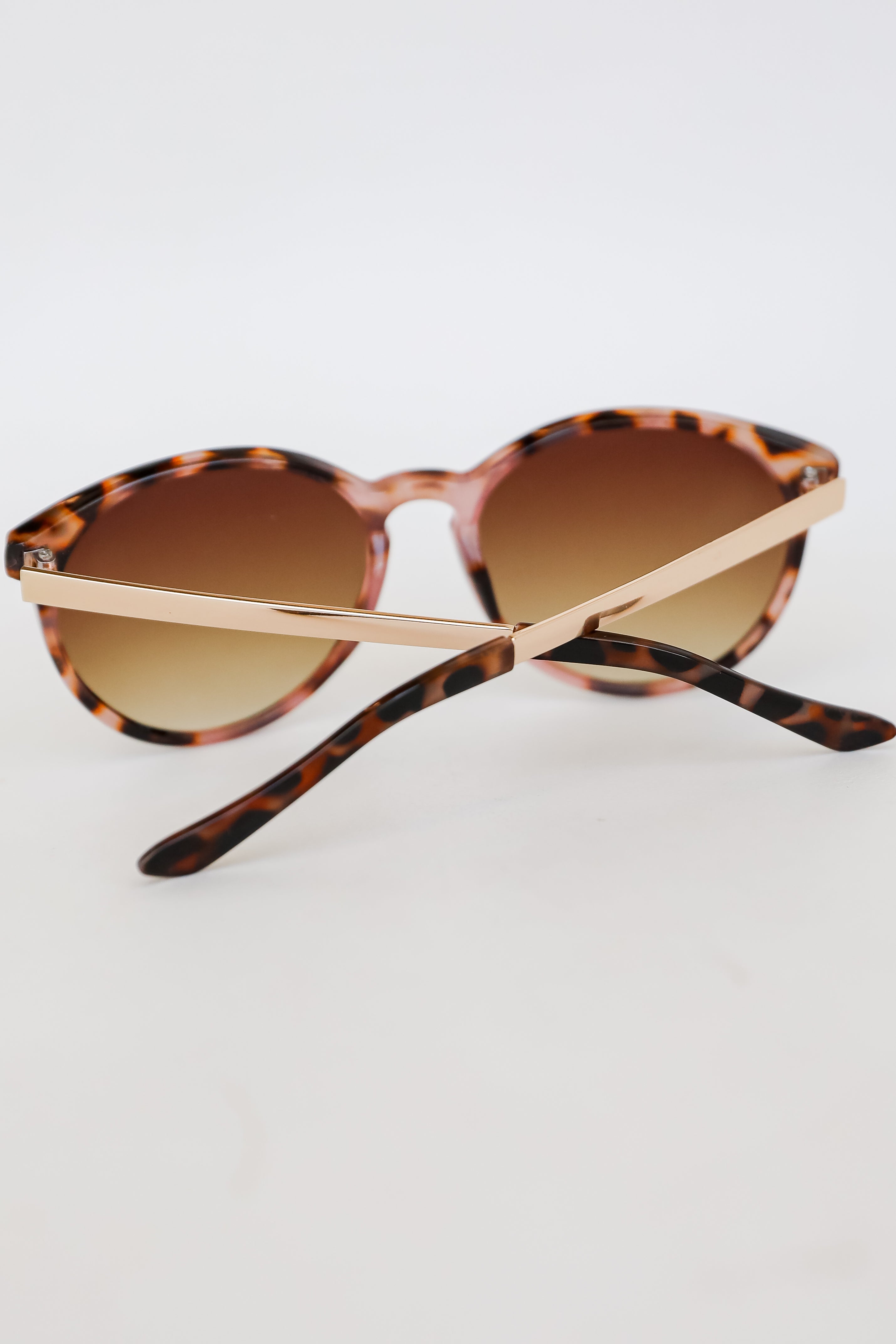 Tortoise Round Sunglasses