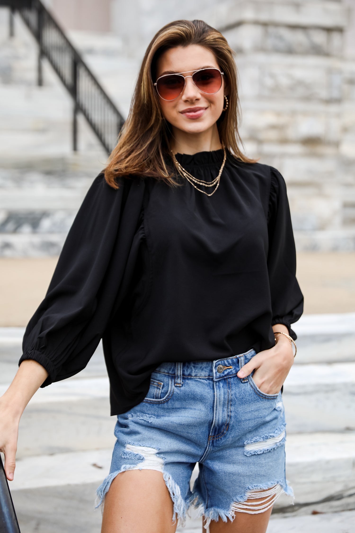 black blouses for women