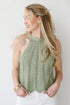 Sunshine Babe Sage Crochet Tank