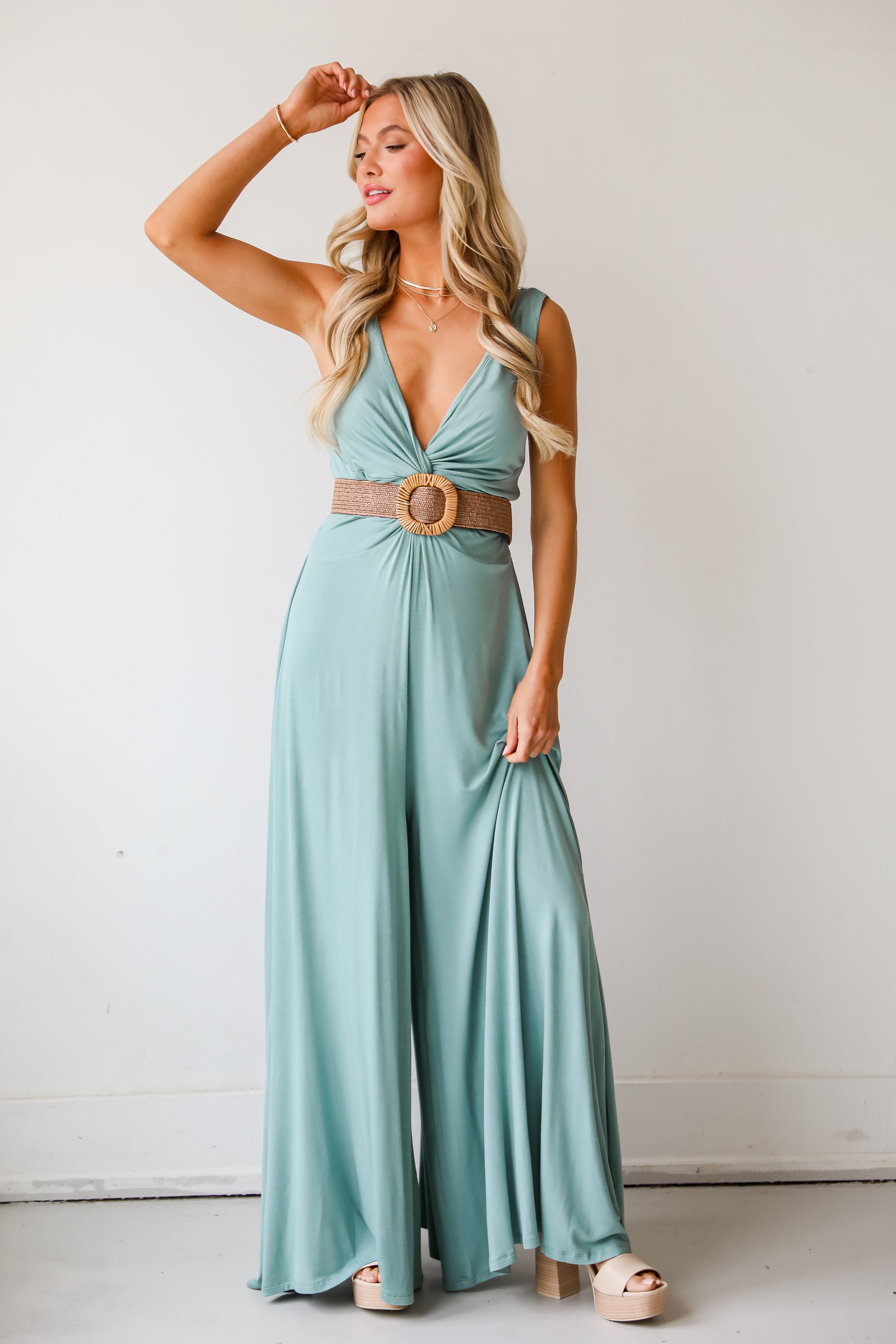 jersey knit Sage Jumpsuit