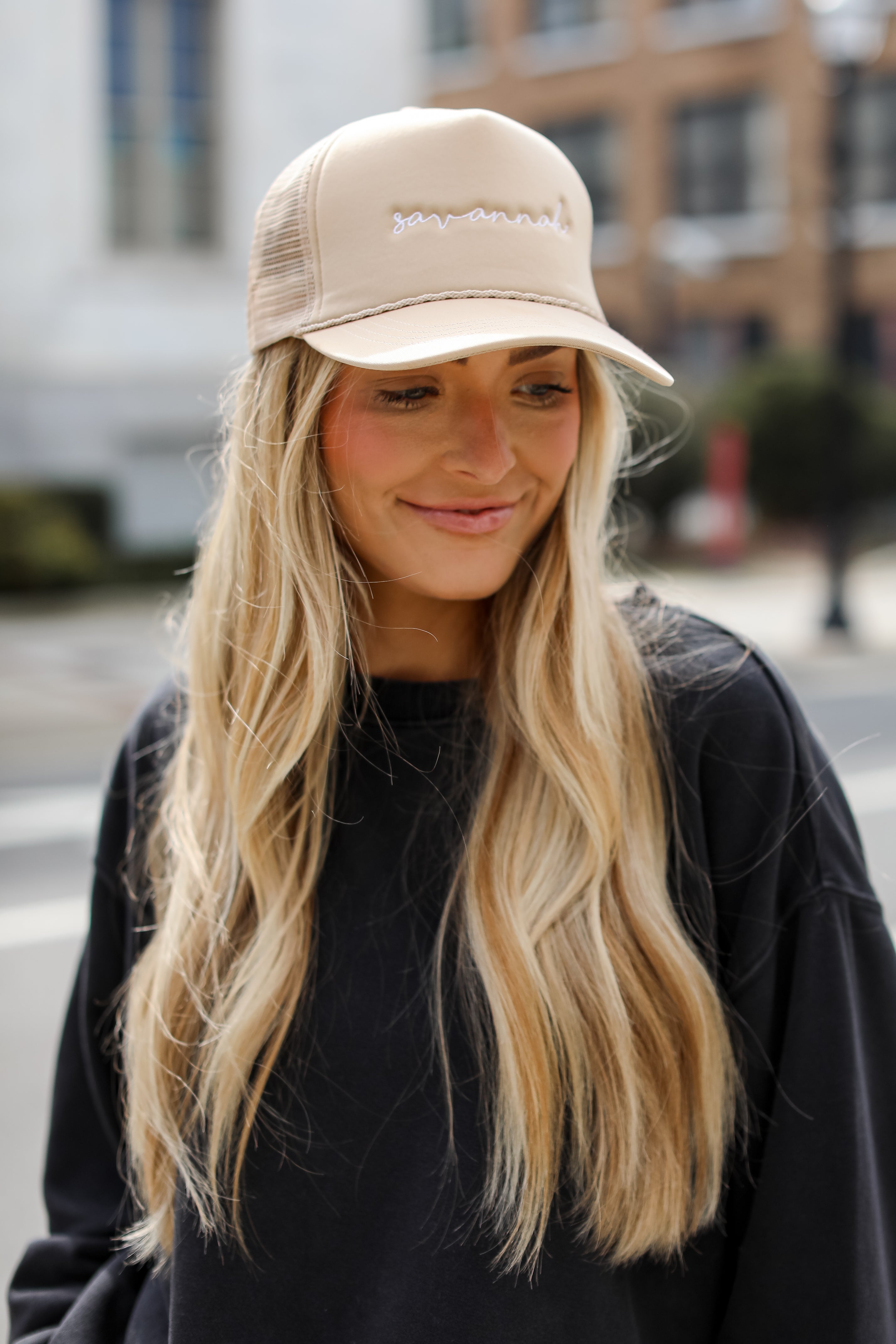 Beige Savannah Trucker Hat