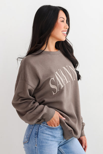 Savannah Embroidered Sweatshirt