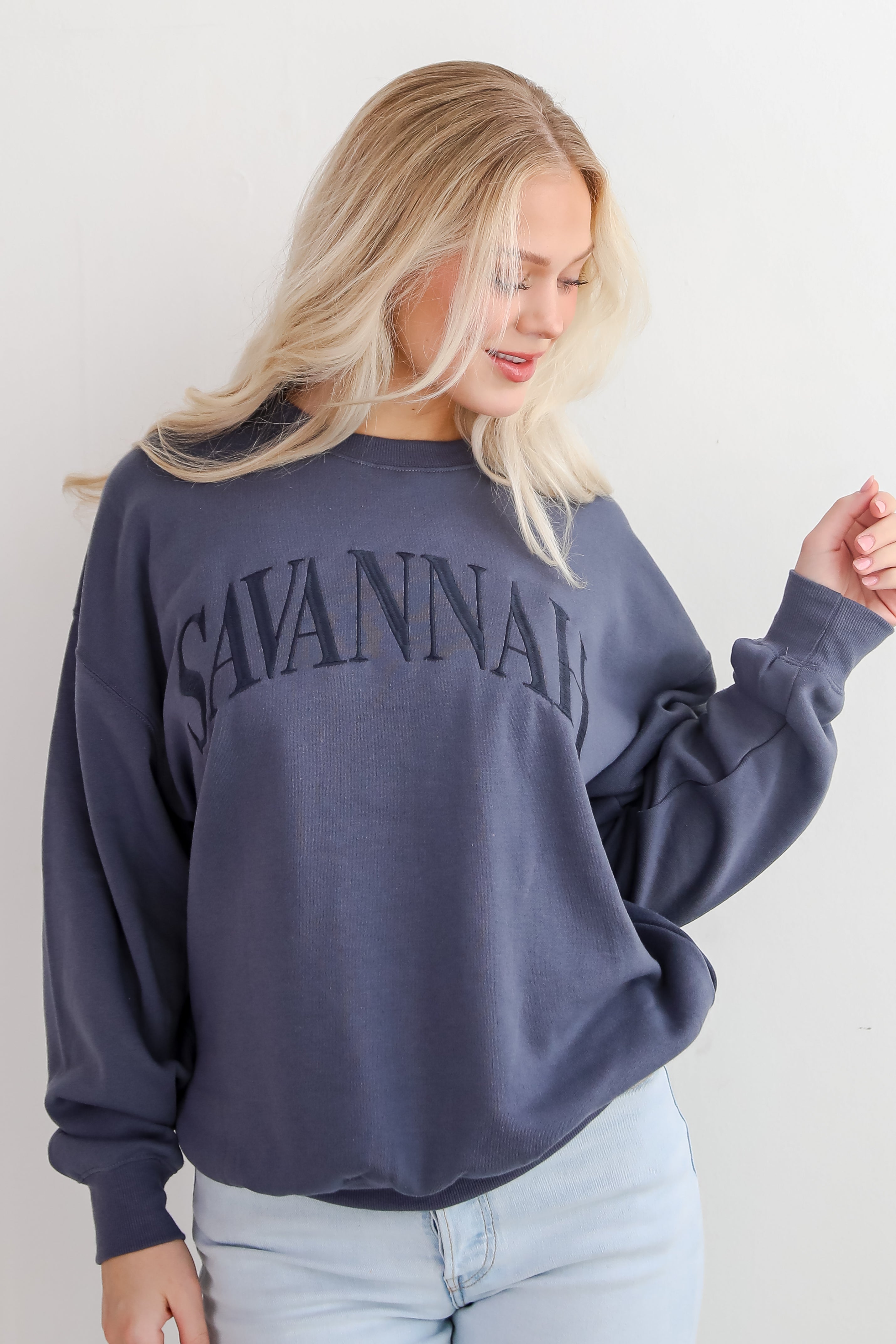 Savannah Embroidered Sweatshirt