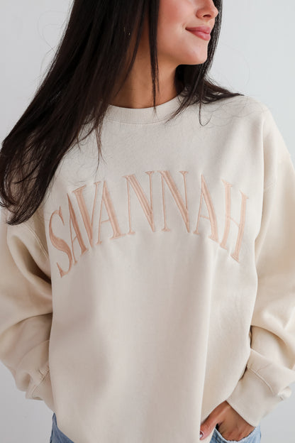 Savannah Embroidered Sweatshirt