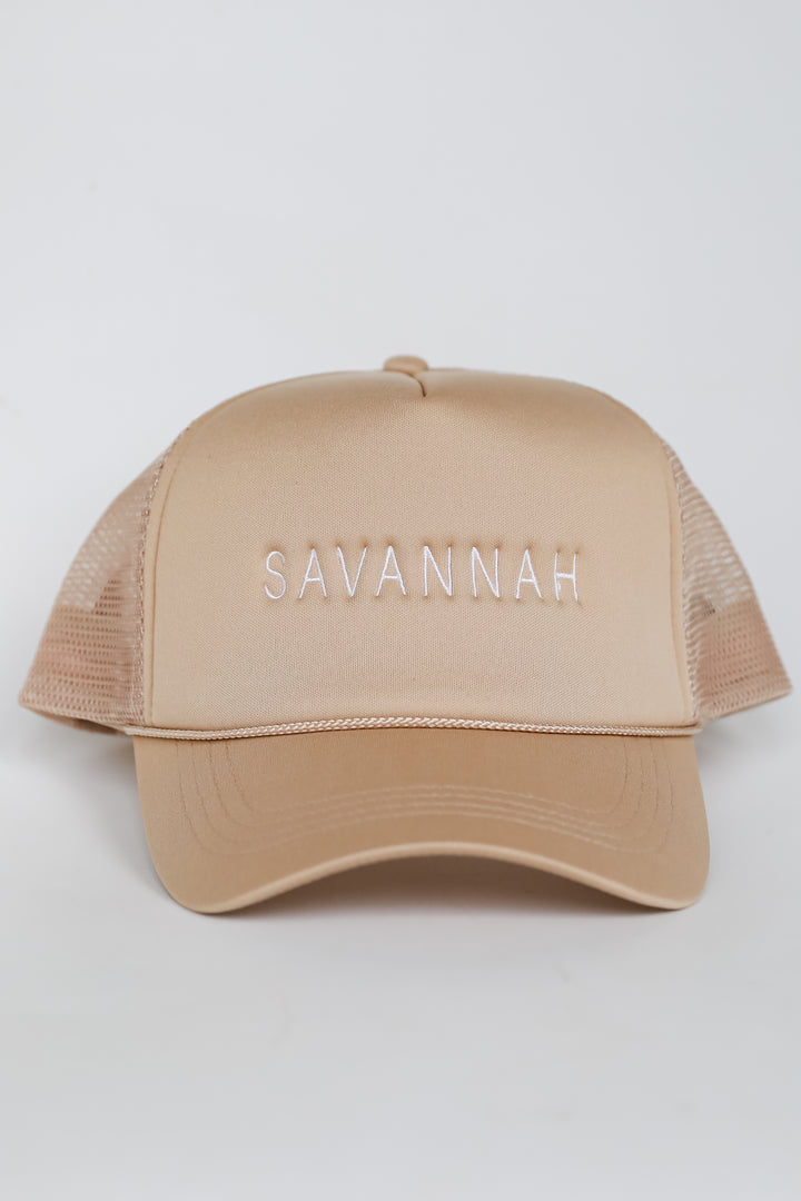 Beige Savannah Trucker Hat