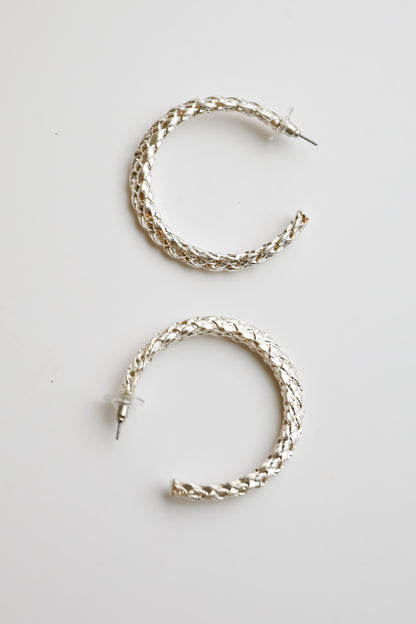 Layla Braided Hoop Earrings