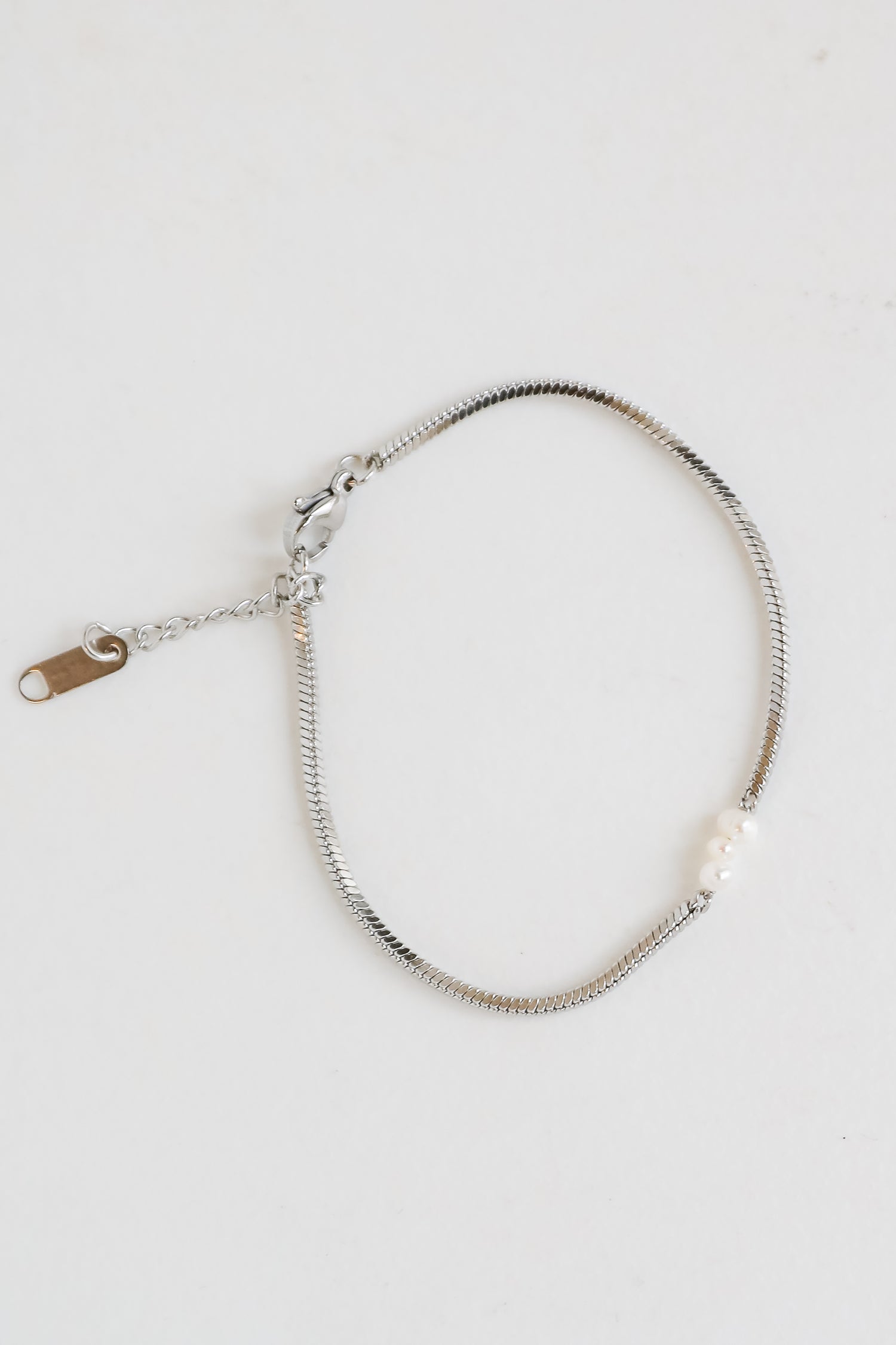 Ellie Silver Pearl Charm Bracelet