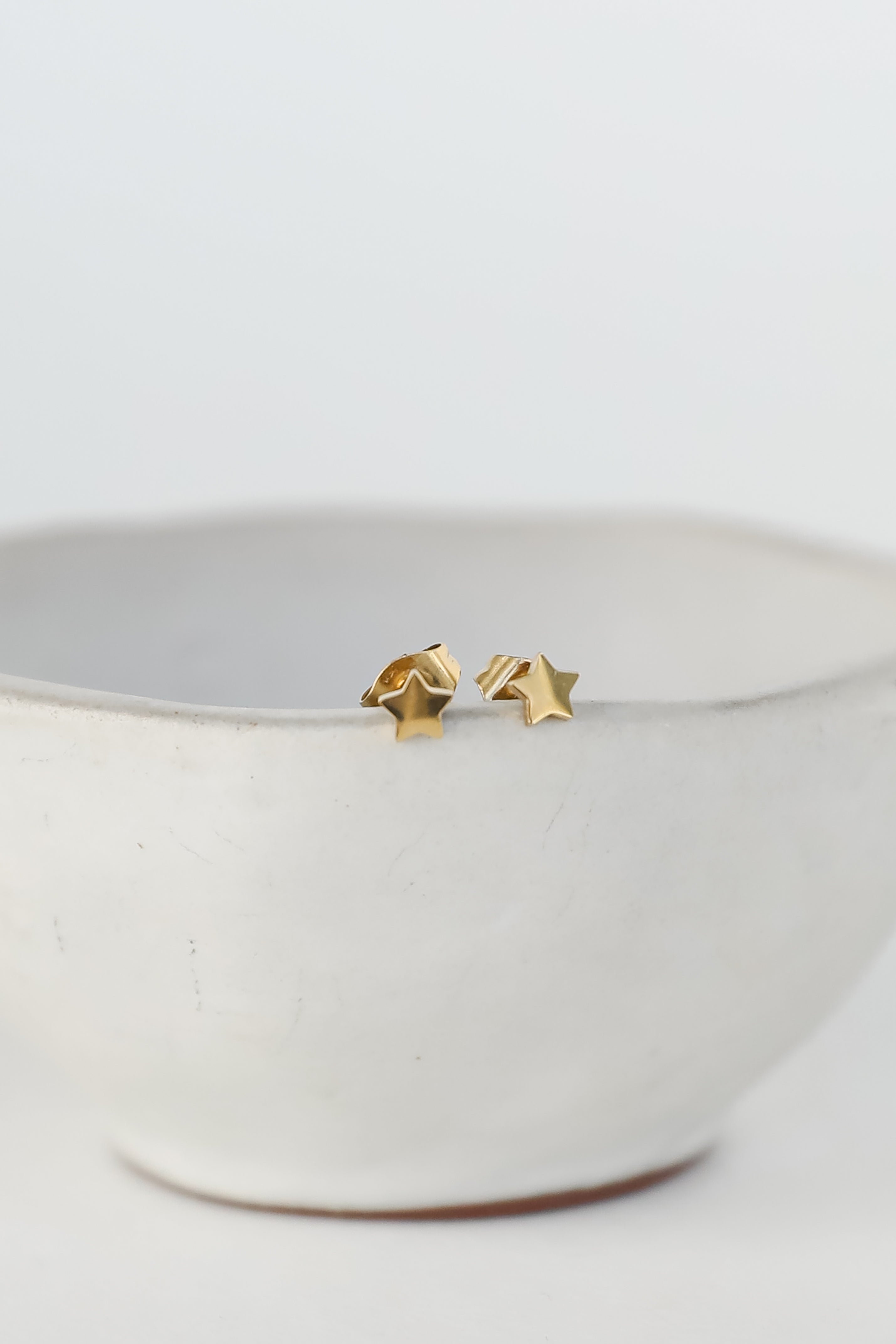 Cara Gold Star Stud Earrings