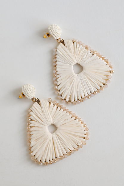 Daphne Straw Statement Earrings