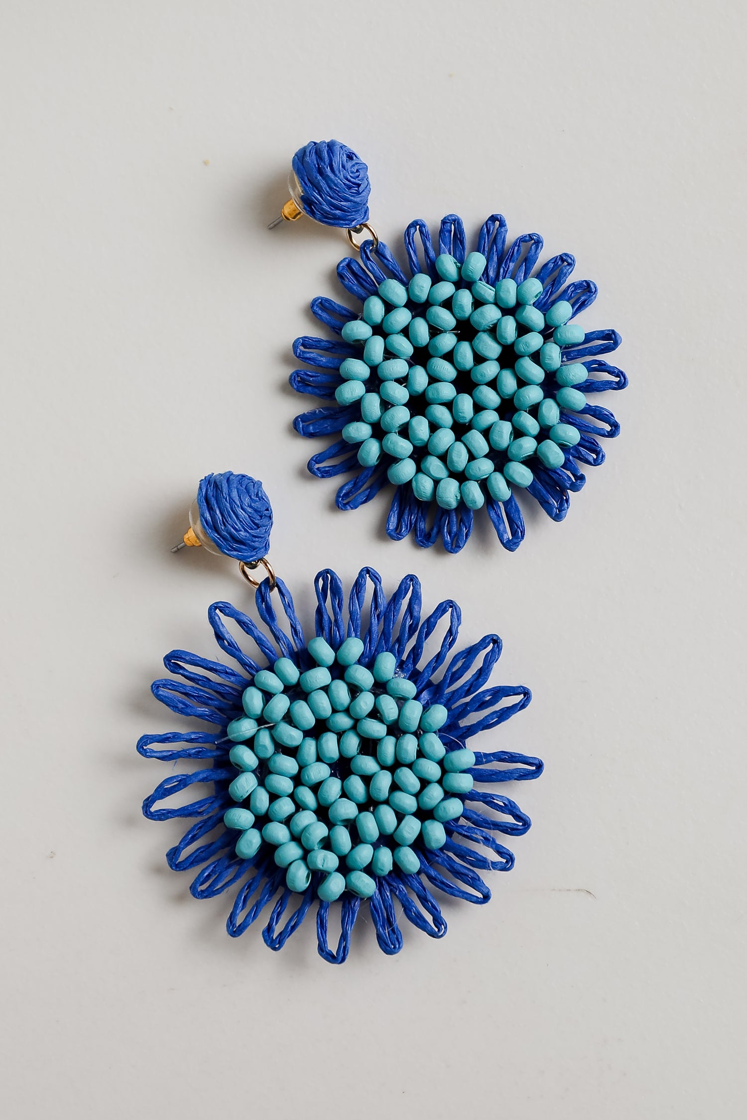 blue earrings