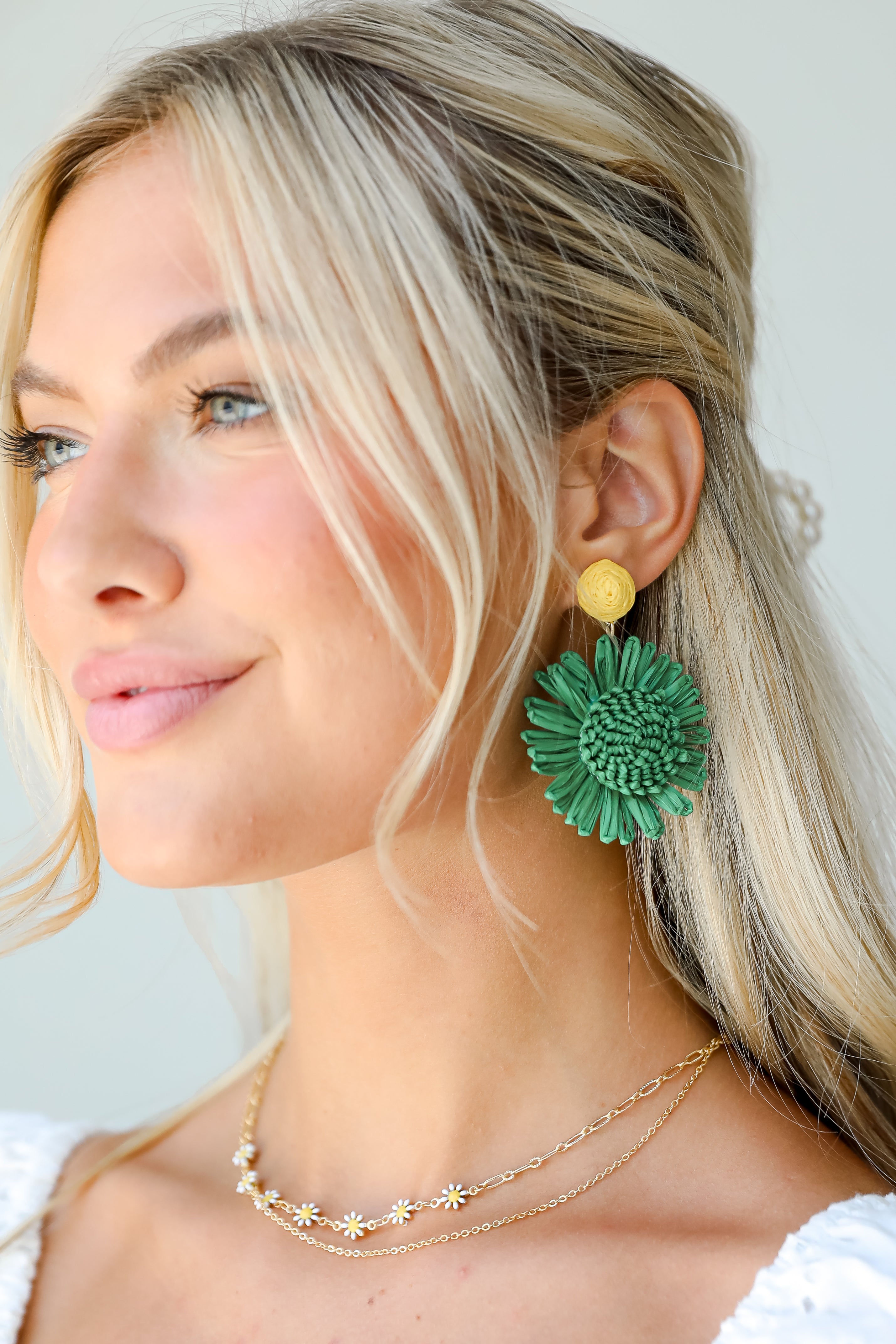 straw statement earrings