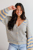 Snuggly Weather Striped Sweater Cardigan