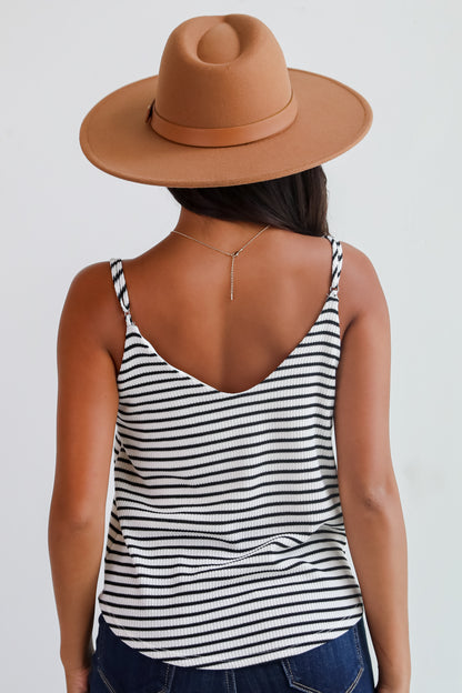 Envied Comfort Ivory Striped Knit Tank