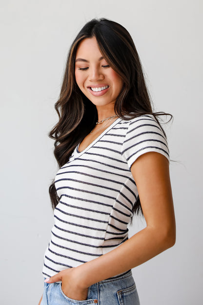 Meghan Striped Tee