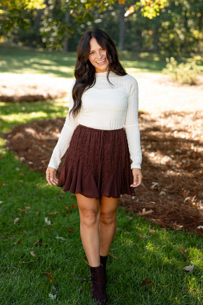 Little Lovely Cream Lace Blouse