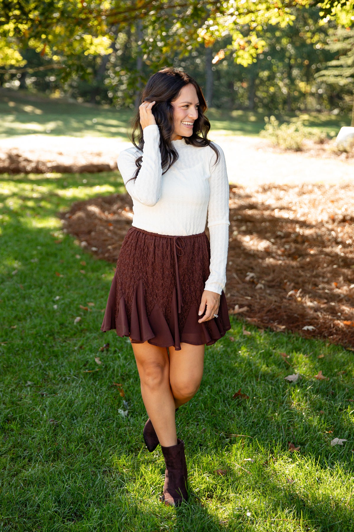 Little Lovely Cream Lace Blouse