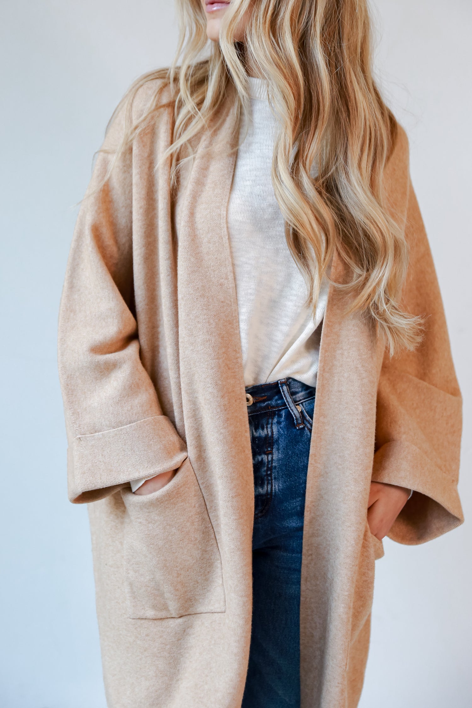 tan cardigans