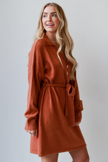 rust dress for womenblue Sweater Dress.  Cheap Dresses. Online cheap dresses. Online Women&