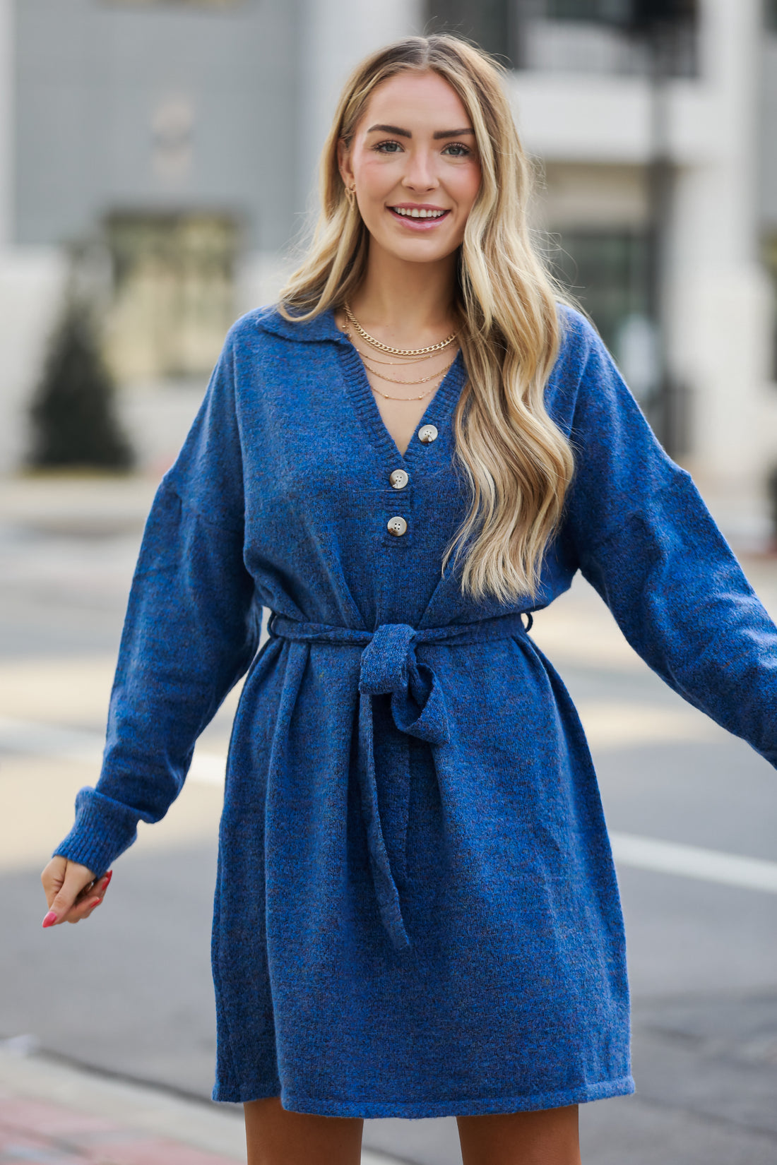 blue Sweater Dress.  Cheap Dresses. Online cheap dresses. Online Women&