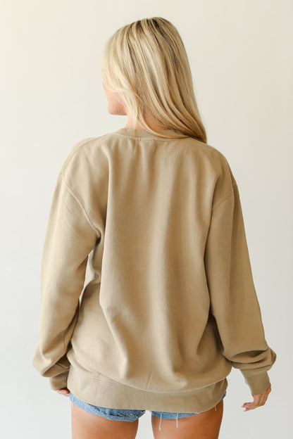 Tan Nashville Tennessee Pullover back view