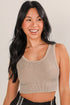 Lauren Ribbed Seamless Cropped Tank