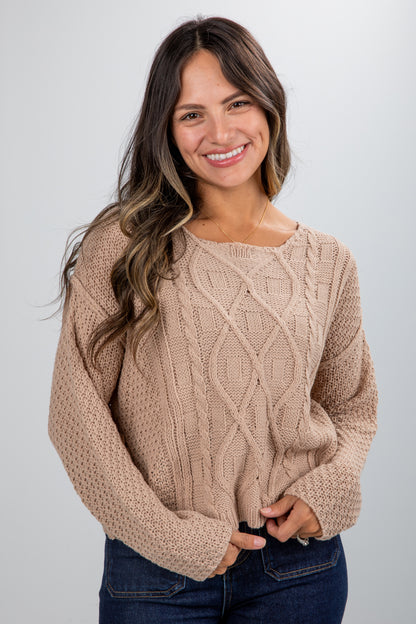 Exceptional Coziness Cable Knit Sweater
