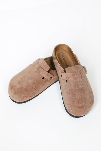 All You See Taupe Slip-On Clogs