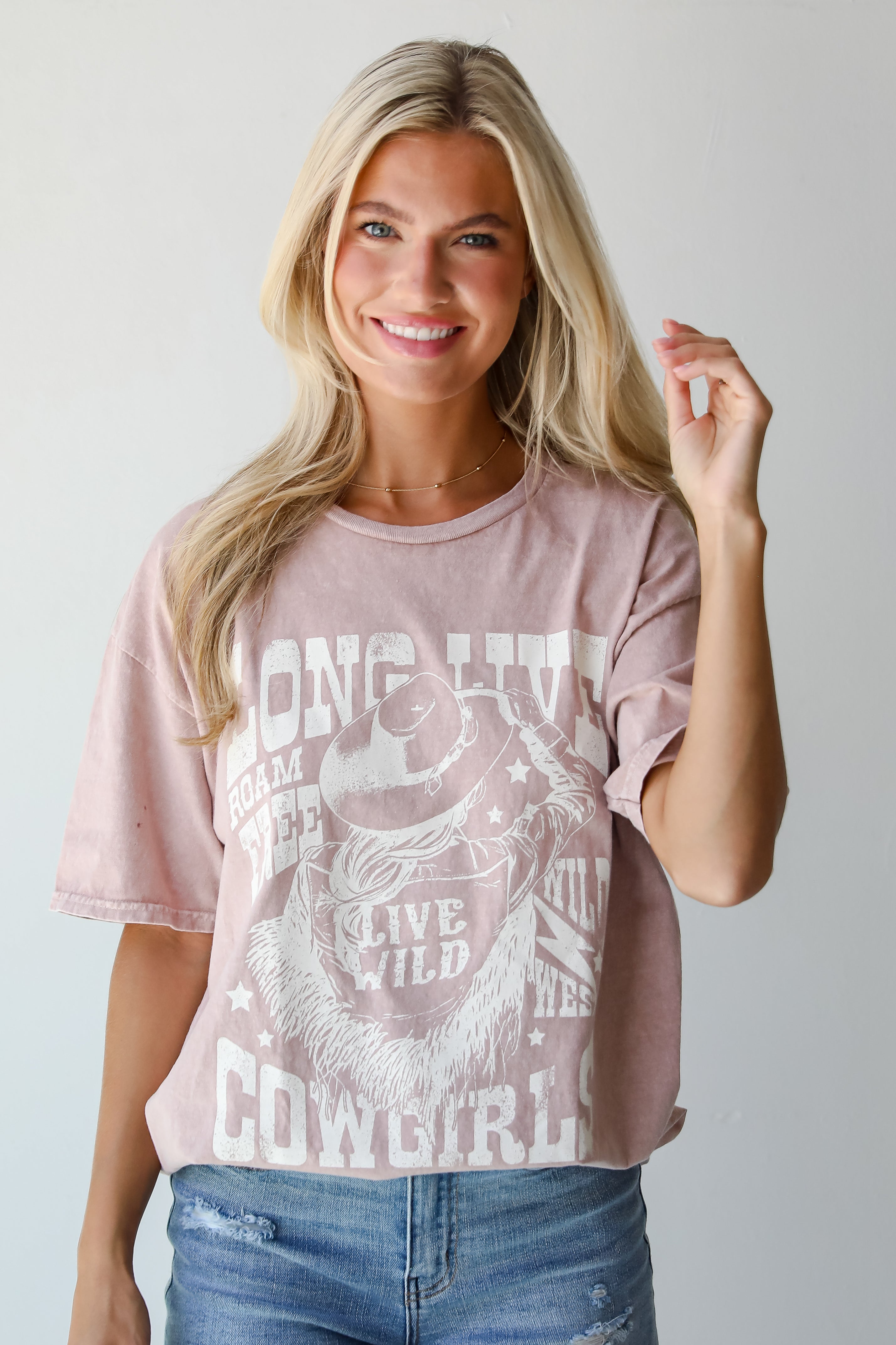 Long Live Cowgirls Taupe Graphic Tee