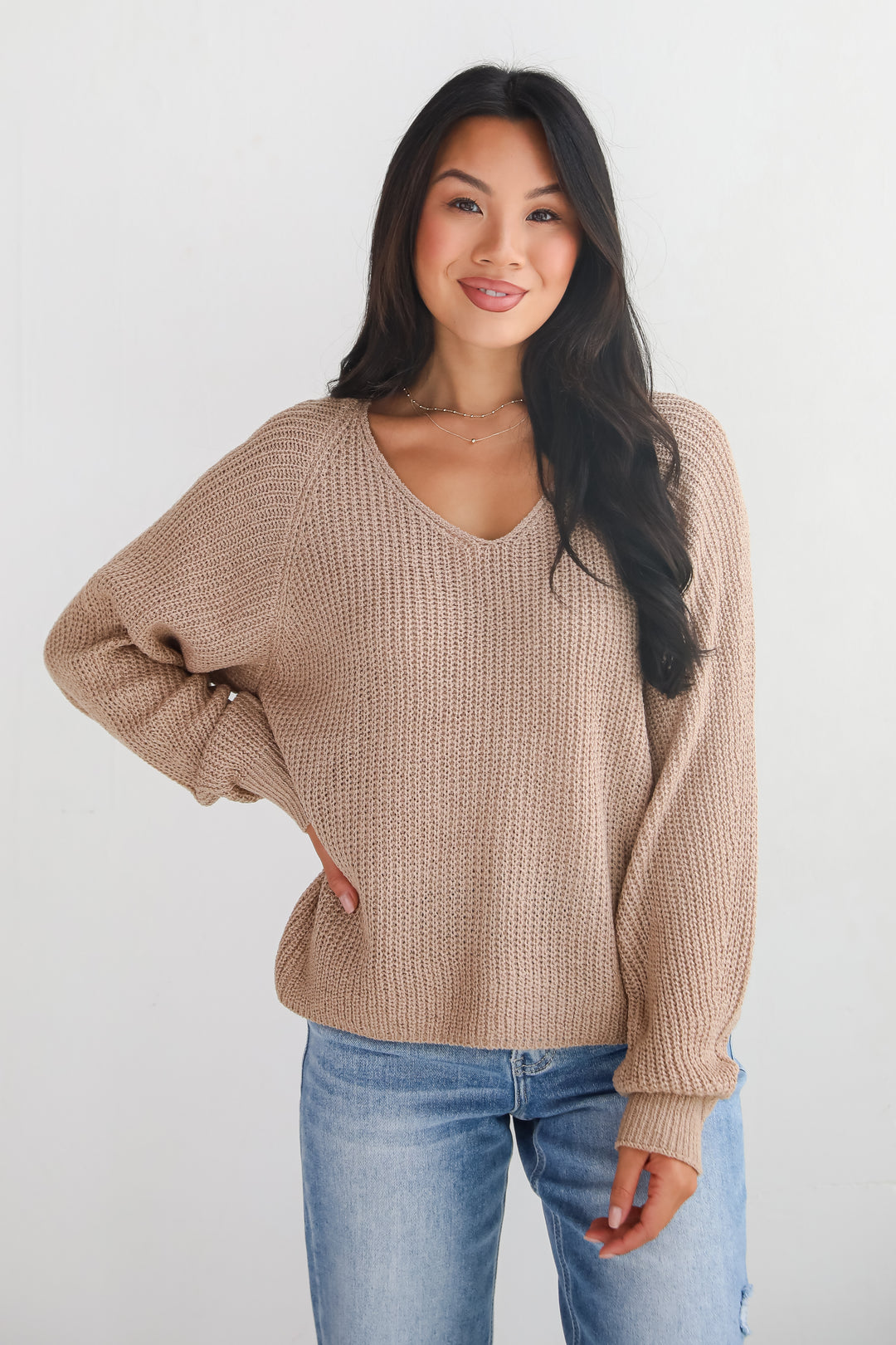 Season Status Taupe Sweater