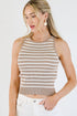 Jenna Striped Knit Tank