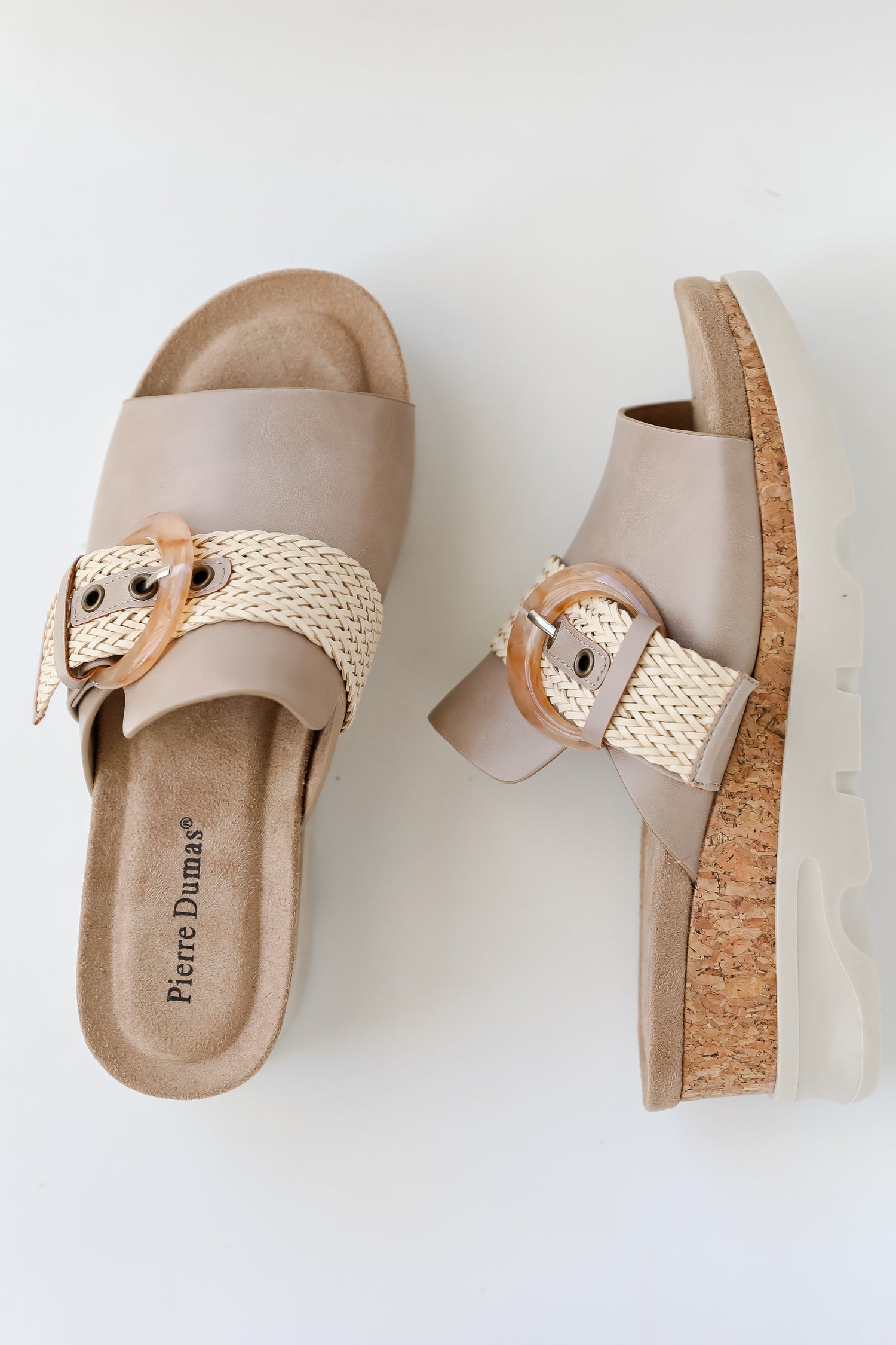 Shoreline Chic Nude Platform Wedges