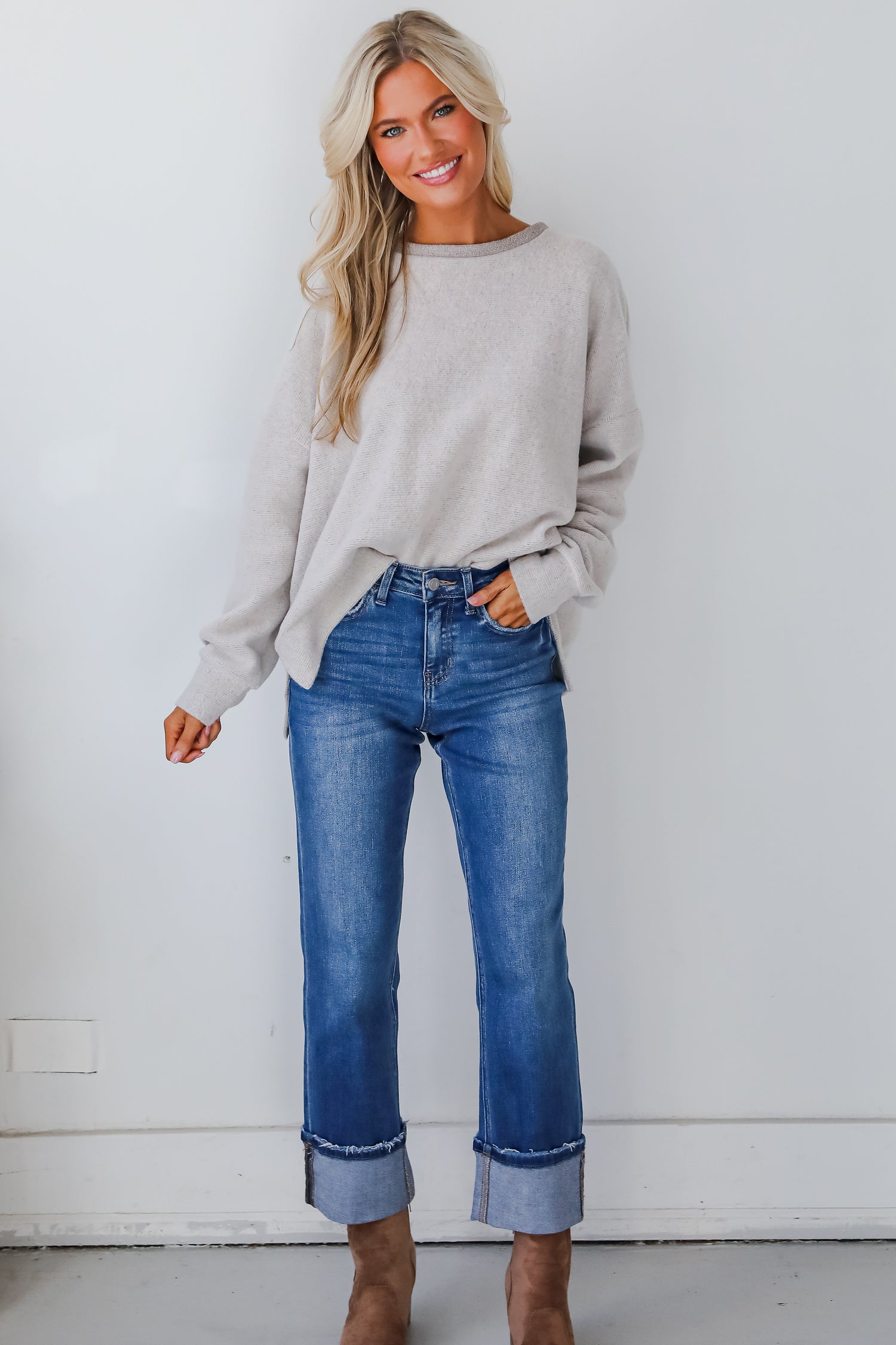 Cozy Weekends Soft Knit Pullover