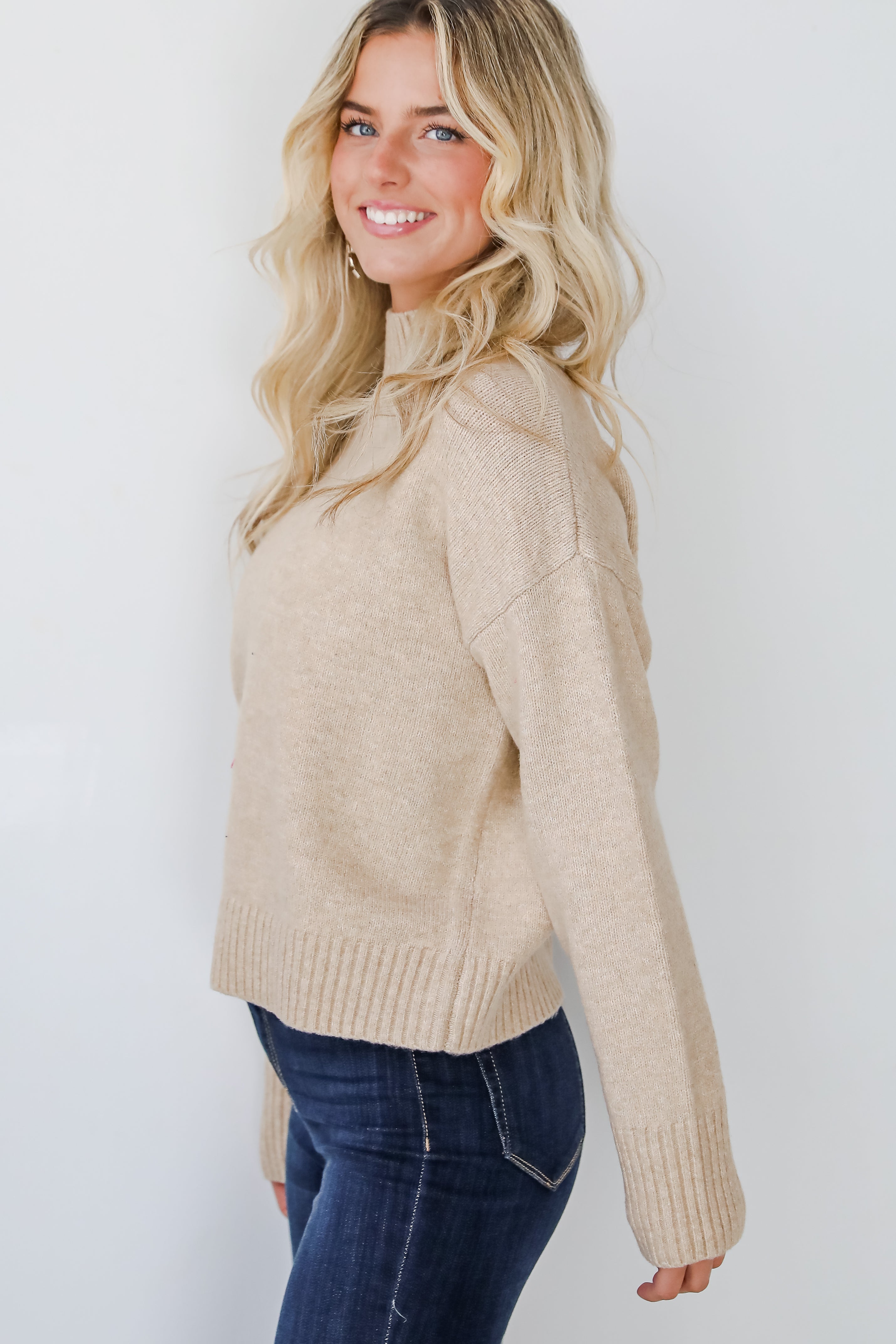 Truly Iconic Taupe Sweater