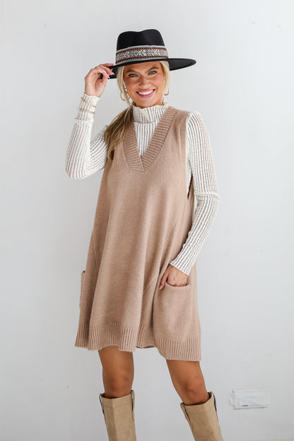 Successful Sophistication Sweater Mini Dress