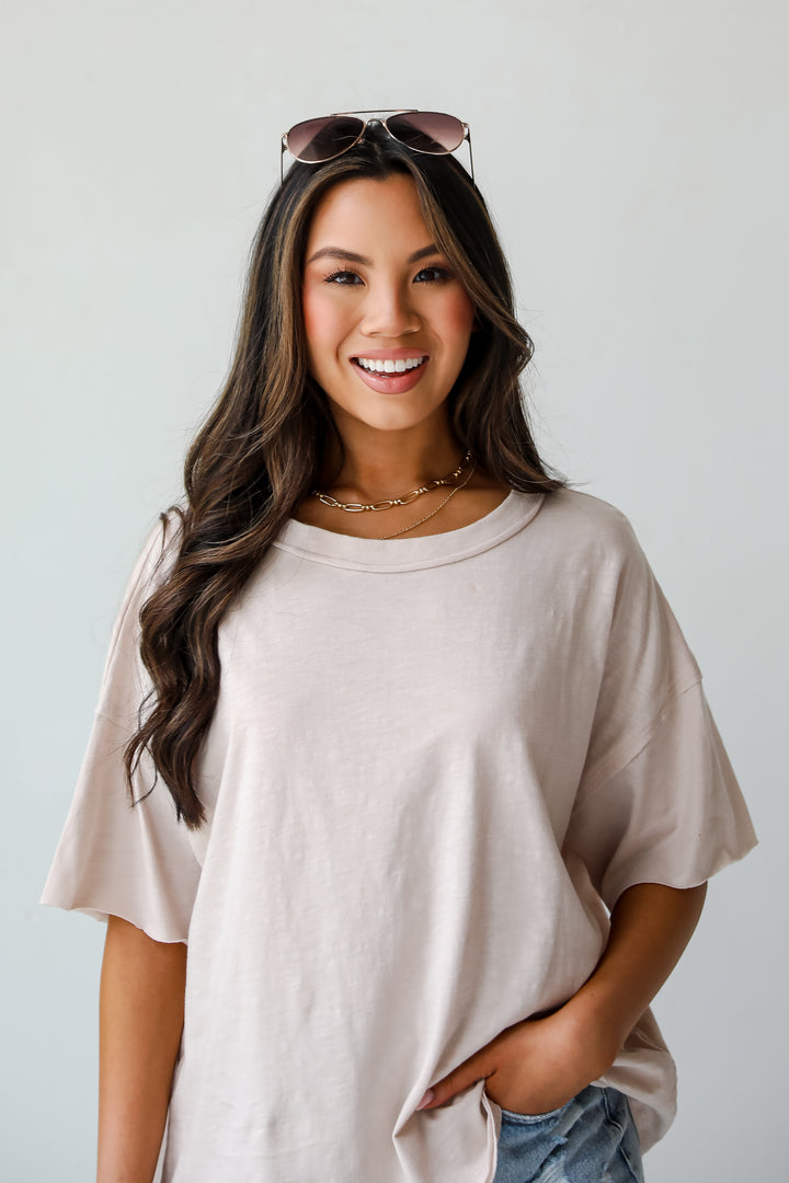 Piper Everyday Taupe Tee