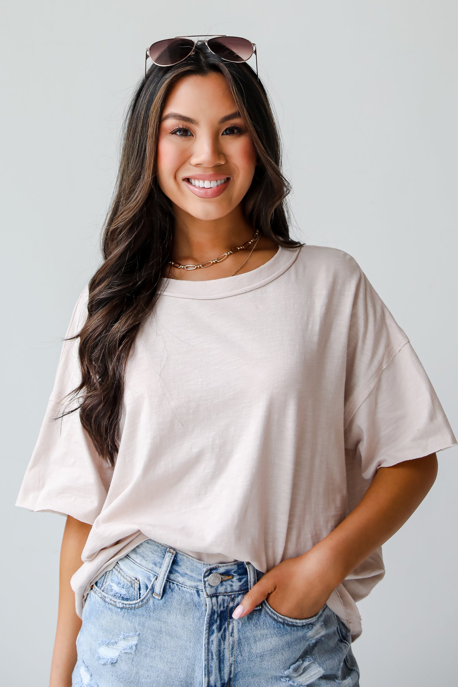 Piper Everyday Taupe Tee