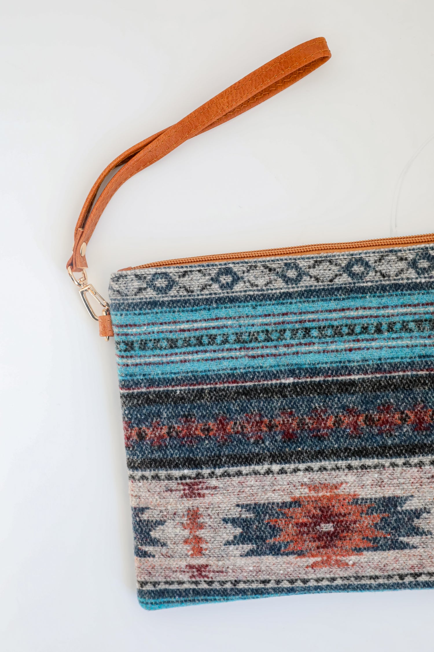 Curated Energy Teal Aztec Crossbody Bag