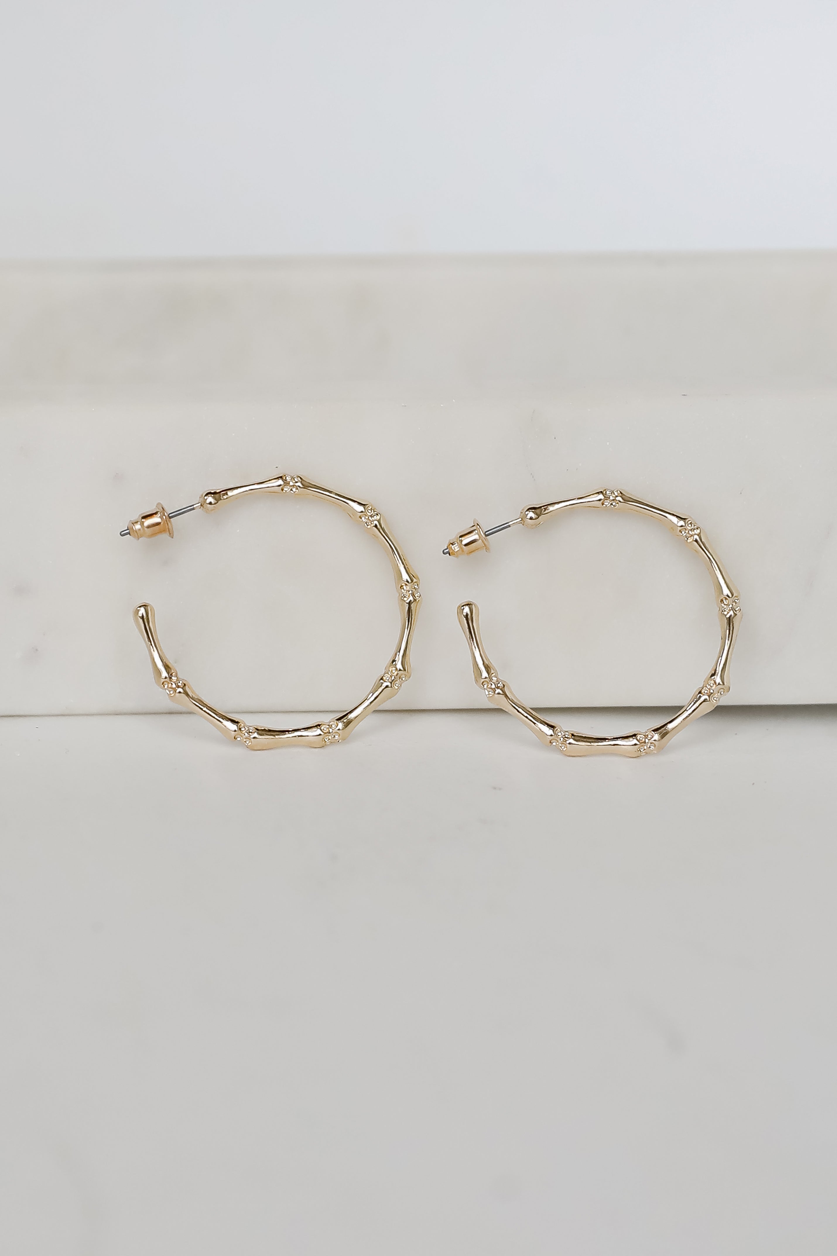 Heidi Textured Hoop Earrings