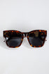 Tortoiseshell sunglasses on a white background