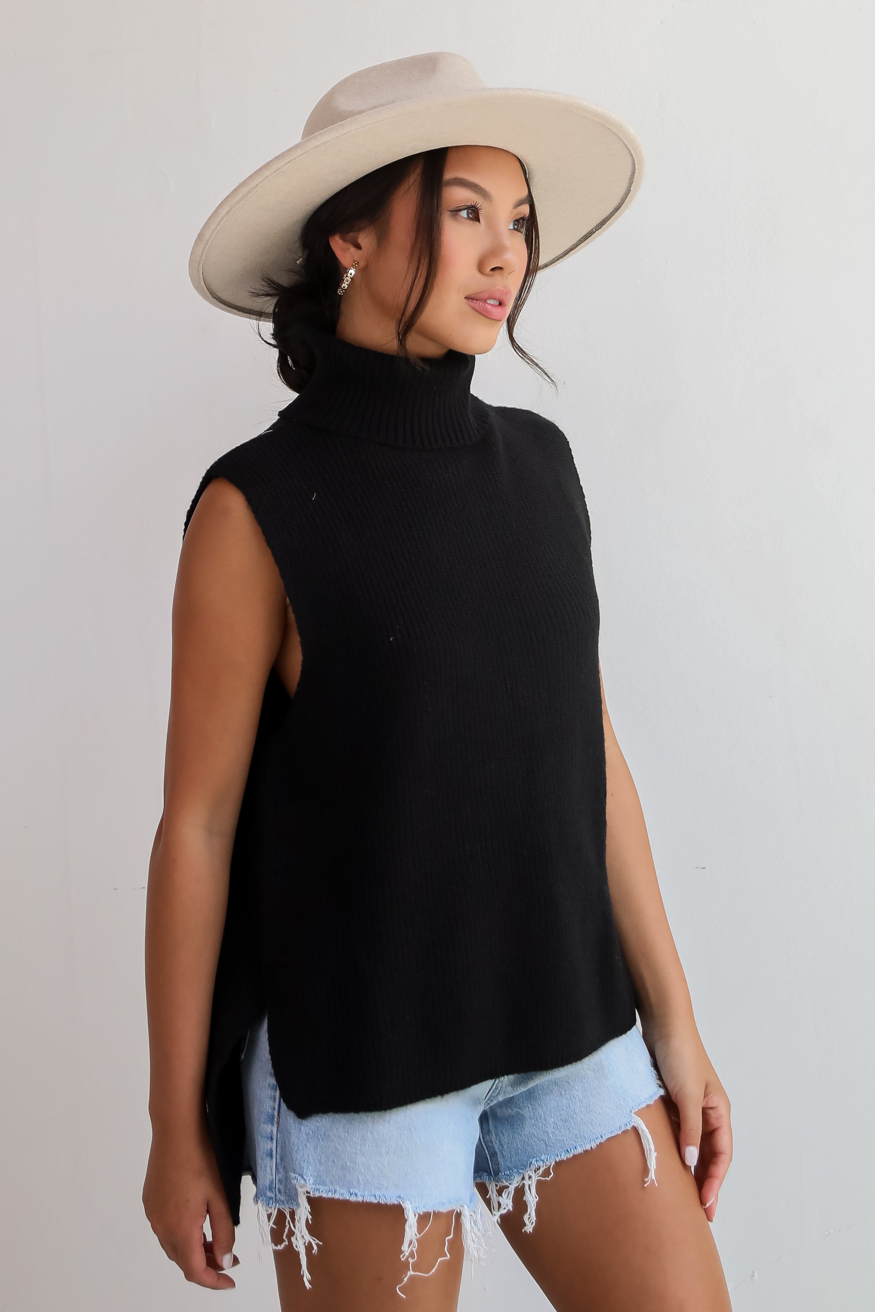 Sophisticated Ways Turtleneck Sweater Top