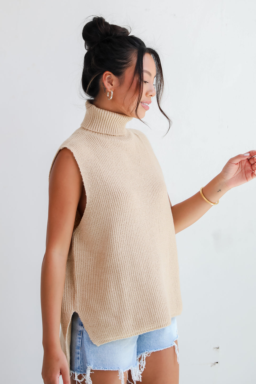 Sophisticated Ways Turtleneck Sweater Top