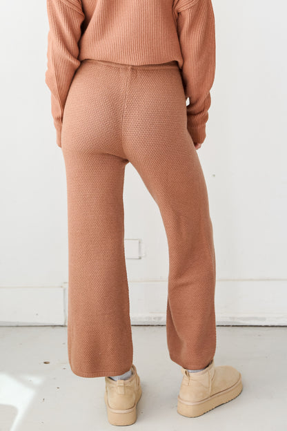 waffle knit lounge set