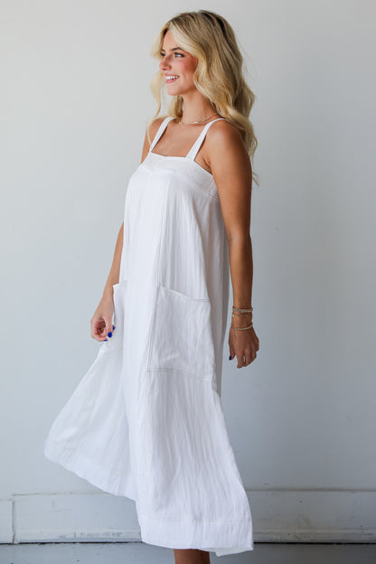 Deluxe Vision Off White Maxi Dress